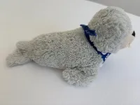 Dressler&Zimmerhackl Seehund Kuscheltier Ostsee Halstuch Grau 12cm 6