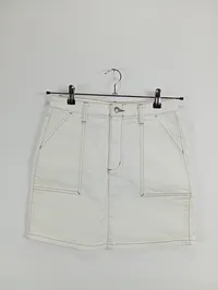 Dickies Damen Minirock Gr. 28 Weiß Casual Baumwolle 2