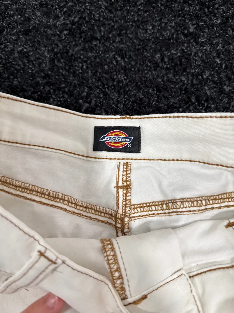 Dickies Damen Minirock Gr. 28 Weiß Casual Baumwolle 8