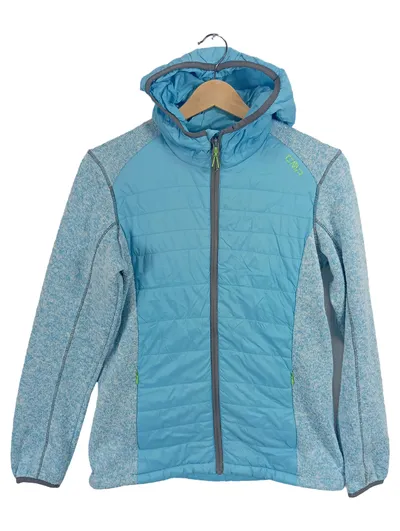 CMP Steppjacke Kinder Gr. 176 Türkis Hybrid Fleece Outdoor Jacke