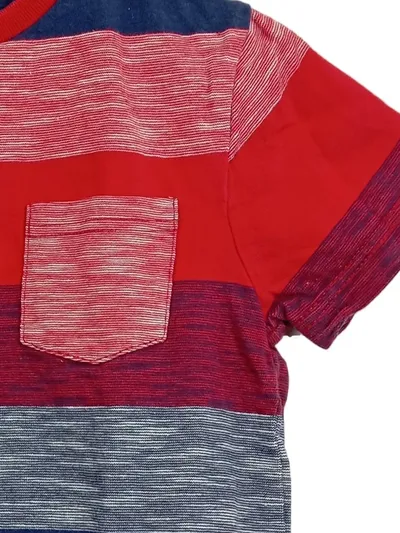 Okaïdi T-Shirt Jungen Gr. 116 gestreift rot blau Baumwolle