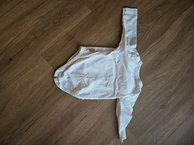 Prénatal Baby Body Langarm Wickeloptik Weiß Gr. 50/56 Baumwolle