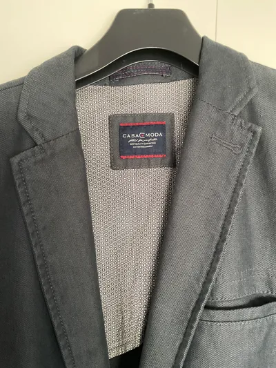 Casa Moda Sakko Herren Gr. 50/L Grau Casual Blazer Jacke