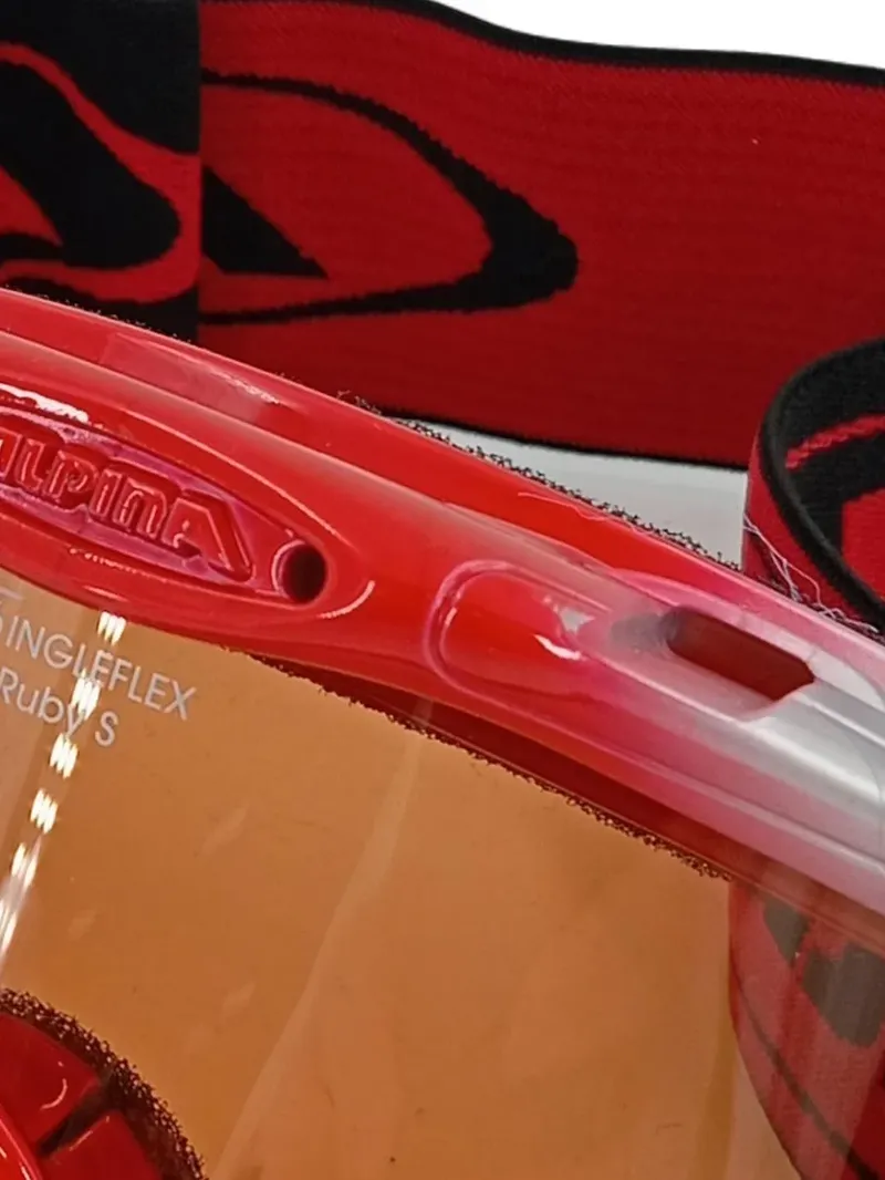 ALPINA Ruby S Skibrille Kinder Singleflex Rot Weiß Snowboardbrille 3