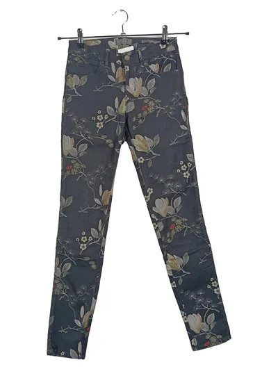 GUESS Damen Jeans Wide Fit W26/34 XS Blumenmuster Mehrfarbig