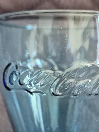 Coca-Cola Bowleglas Blau 300ml Trinkglas Klassisch Sammlerstück