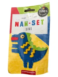 Coppenrath Näh-Set Dino Kreativ Bastelset Kinder Mehrfarbig Basteln Nähen 1
