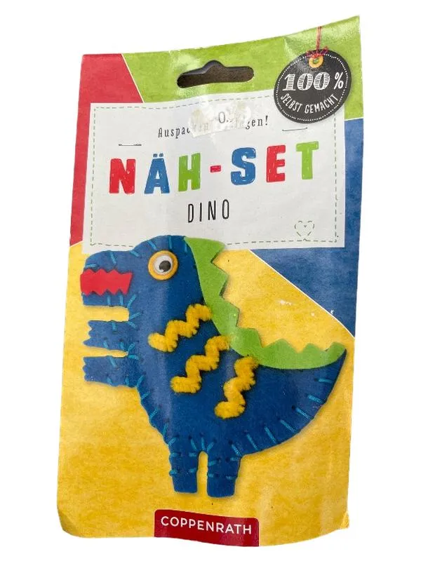 Coppenrath Näh-Set Dino Kreativ Bastelset Kinder Mehrfarbig Basteln Nähen 1