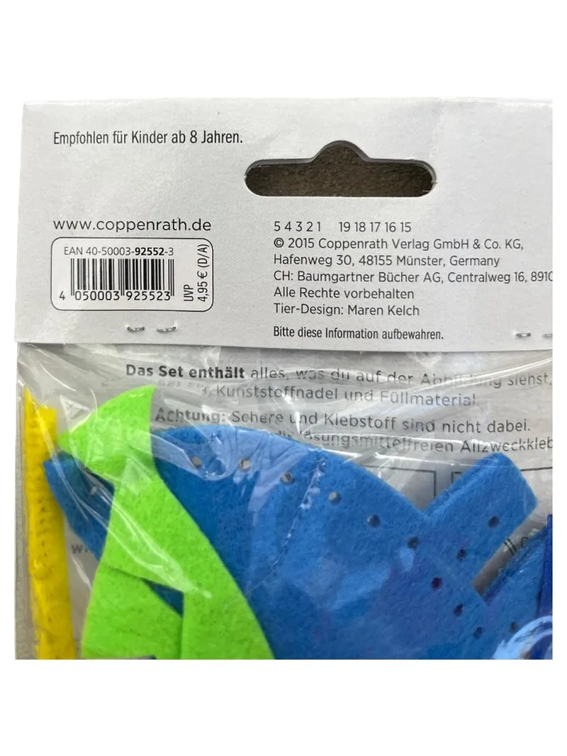 Coppenrath Näh-Set Dino Kreativ Bastelset Kinder Mehrfarbig Basteln Nähen 2