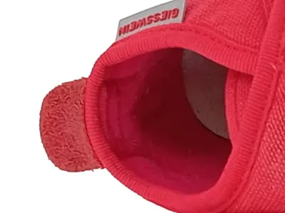 Giesswein Kinder Krabbelschuhe Hausschuhe Rot Größe 23 Klettverschluss