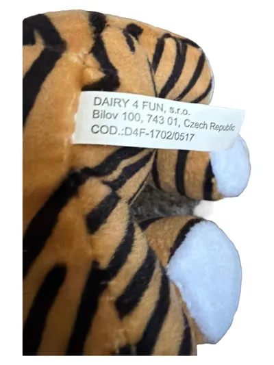 Dairy 4 Fun Kuscheltier Tiger Plüschtier Braun Gestreift 13 cm