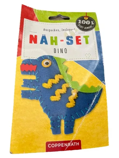Coppenrath Näh-Set Dino Nähzubehör Kinder Bastelset Mehrfarbig