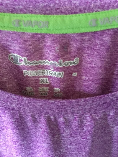 Champion Damen Sport Shirt Lila Gr. 42/XL Sportlich Laufshirt Training