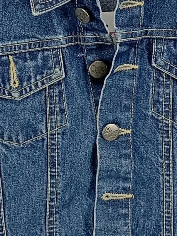 BOB der Bär Jeansjacke Kinder Gr. 92 Blau Casual Denim Jacke 3