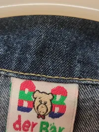 BOB der Bär Jeansjacke Kinder Gr. 92 Blau Casual Denim Jacke 4