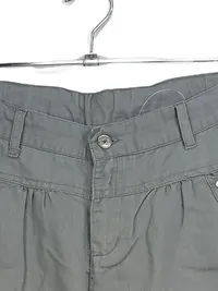 3Pommes Mädchen Cargohose Gr. 140 Oliv Leinen Baumwolle Freizeit 2