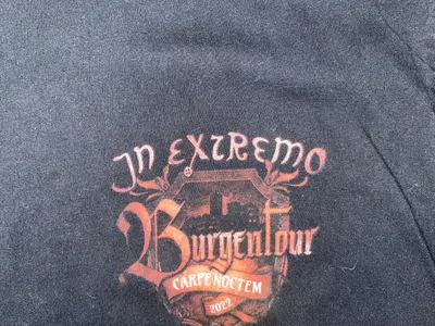 In Extremo Wappen Fanshirt Herren L Schwarz Freizeit