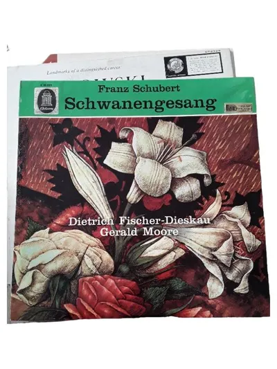 Franz Schubert Schwanengesang Vinyl LP Odeon Fischer-Dieskau Gerald Moore