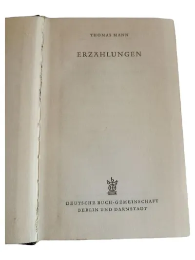 Thomas Mann Erzählungen Hardcover Deutsche Buch-Gemeinschaft Klassiker