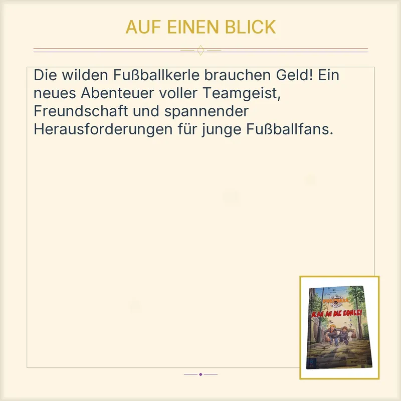 Die wilden Fußballkerle Ran an die Kohle Joachim Masannek Jan Birck Buch 2