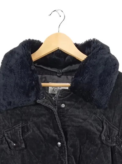 REGINA SCHRECKER Damen Cordjacke Gr. 42 Schwarz Casual