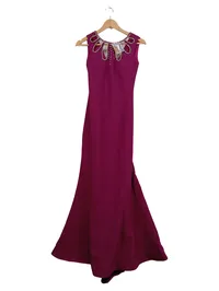 CEMAL DOĞAN Damen festliches Kleid Ballkleid Gr. 36;S Pink Elegant Strass 1