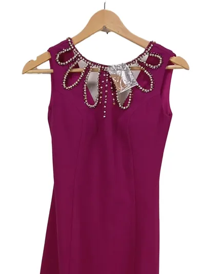 CEMAL DOĞAN Damen festliches Kleid Ballkleid Gr. 36;S Pink Elegant Strass