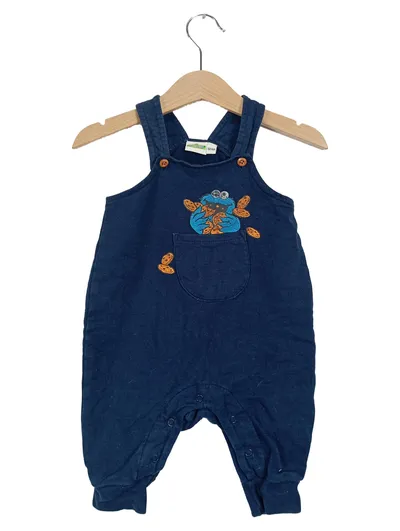 Sesamstraße Baby Strampler Cookie Monster Gr. 62/68 Blau
