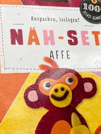 Coppenrath Näh-Set Affe Kinder Bastelset Filz DIY Handarbeit Mehrfarbig