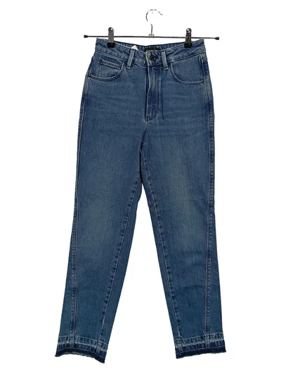 Massimo Dutti Damen Mom Jeans Größe 34/XS Blau Casual Baumwolle