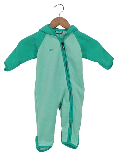 JAKO-O Kinder Schneeanzug Fleece Overall Gr. 68x74 Grün Praktisch