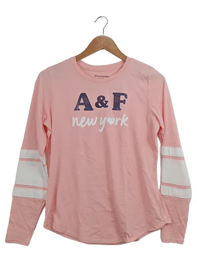 Abercrombie Kids Mädchen Langarmshirt Gr. 158 Pink Casual