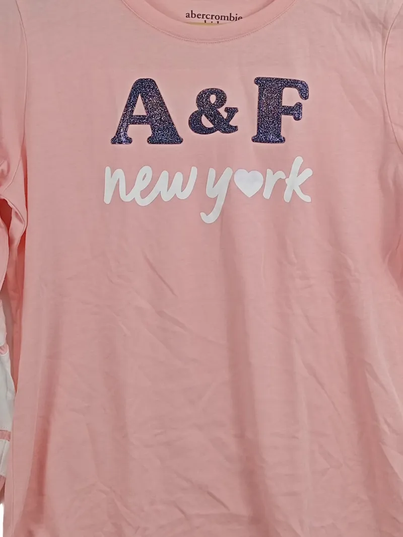 Abercrombie Kids Mädchen Langarmshirt Gr. 158 Pink Casual 2