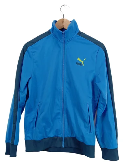 PUMA Trainingsjacke Kinder Gr. 164 Blau Sportjacke Jacke