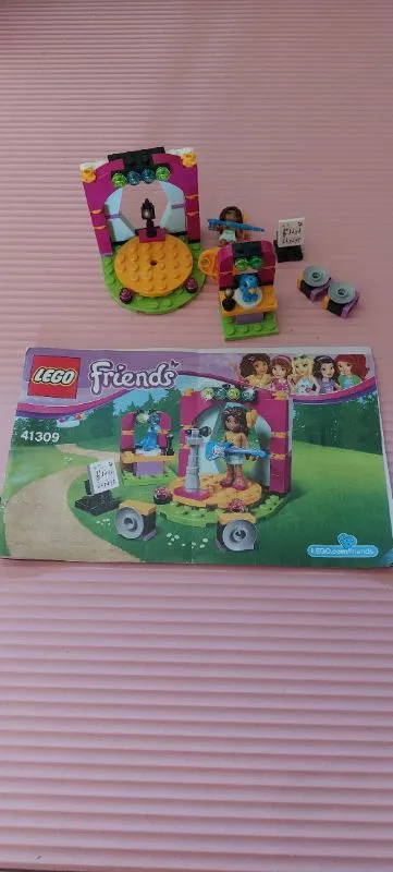 LEGO Friends 41309 Andreas Showbühne Musical Duett Bauset komplett m. Anleitung