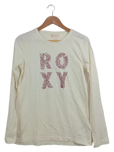 Roxy Kinder Mädchen Langarmshirt Gr. 158 Weiß Casual Florales Muster