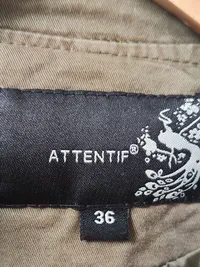 Attentif Damen Blouson Jacke 36;S Oliv Biker Nieten Streetwear 4