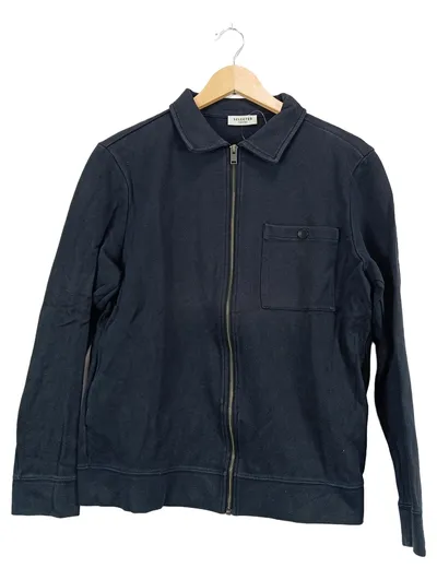 SELECTED HOMME Herren Sweatjacke Gr. M Blau Casual Reißverschluss