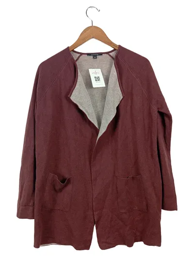 comma, Damen Strickjacke Langarm Rippstrick Rot Gr. 40/L Casual