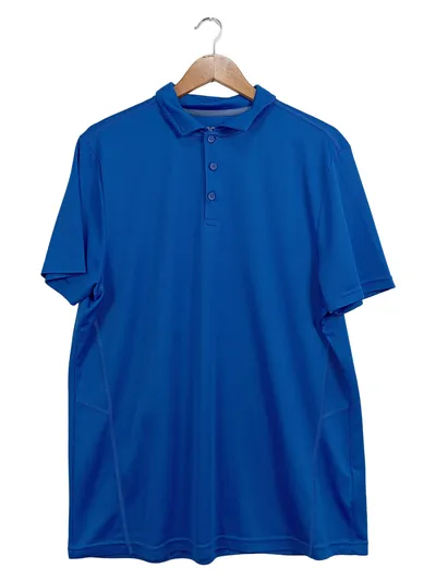 Active by Tchibo Herren Poloshirt Blau Gr. L 52 Sport Kurzarm