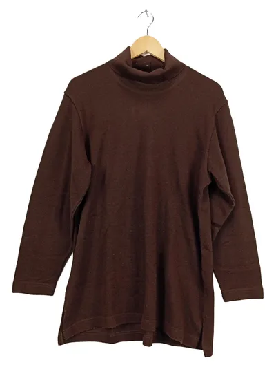 GOLLE HAUG Rollkragenpullover Herren Gr. 46/S Braun Klassisch