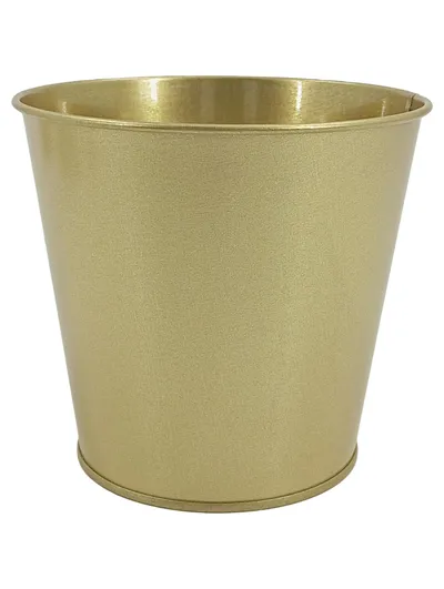 IKEA DAIDAI Übertopf Pflanzgefäß Gold Metall Ø12cm H12cm Modern