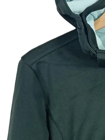 CMP Damen Softshelljacke Gr. 42 Grün Outdoor Fleece Kapuze