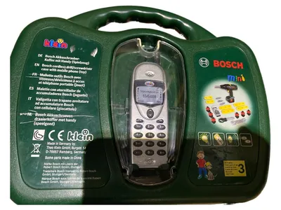 Klein Bosch Mini Werkzeugkoffer Akkuschrauber Kinder Spielzeug Grün 25cm