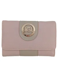 JUST GLAMOUR JGL Geldbörse Damen Rosa Glitzer Emblem Portemonnaie 1