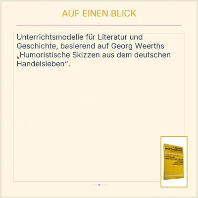Georg Weerth Humoristische Skizzen Deutsches Handelsleben Unterrichtsmodelle