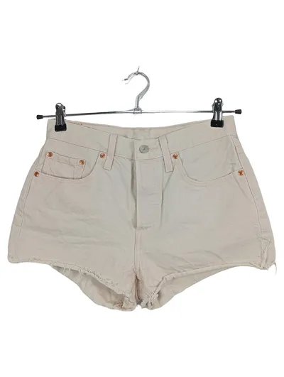 Levi's 501 Damen Jeans Shorts Beige W28 S Vintage Freizeit Baumwolle