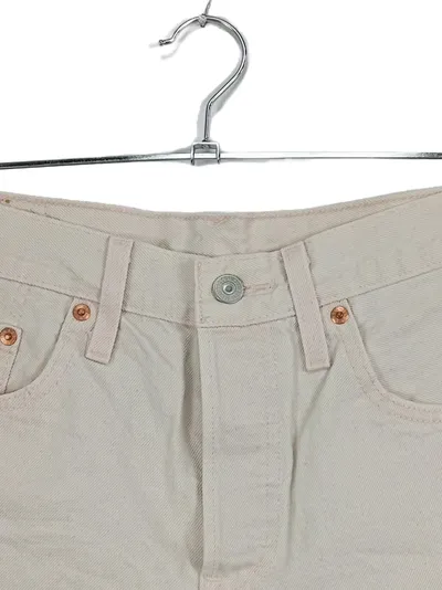 Levi's 501 Damen Jeans Shorts Beige W28 S Vintage Freizeit Baumwolle