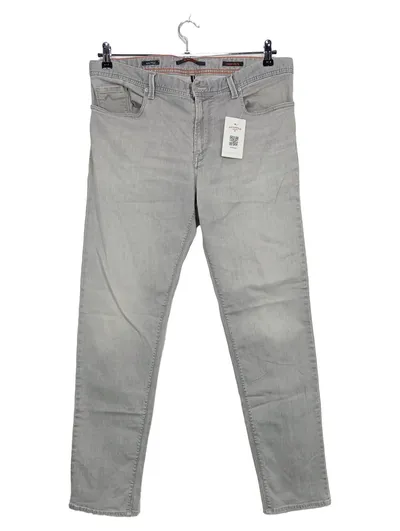 ALBERTO Herren Jeans Regular Fit Grau W32 L32 Stretch Baumwolle