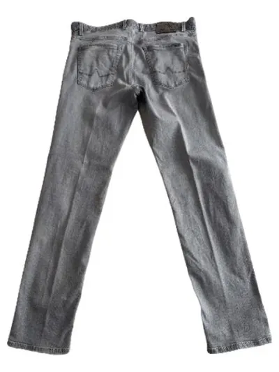 ALBERTO Herren Jeans Regular Fit Grau W32 L32 Stretch Baumwolle